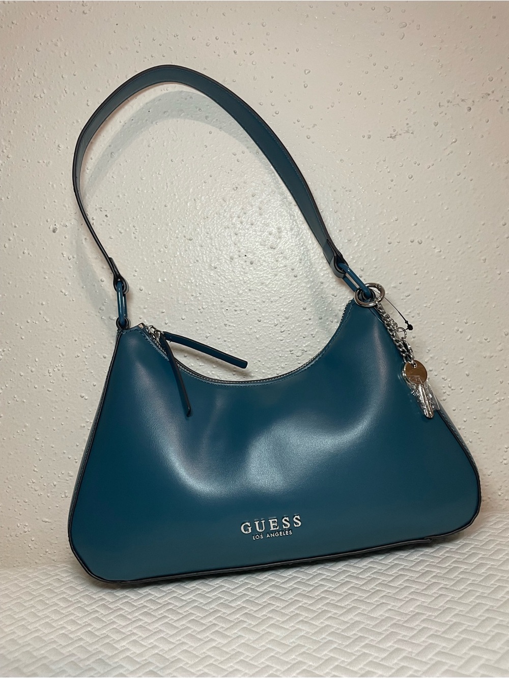GUESS Teal Shoulder Bag – Smooth Teal Hobo